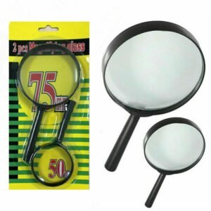 Magnifying Glass for Reading – Dual-Sided Magnifier 75mm & 50mm | Worko