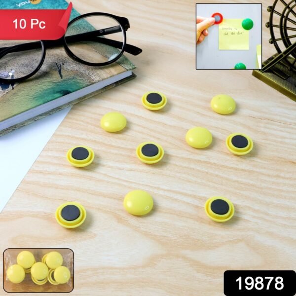Fridge Magnets – Strong Round Push-Pin Style (10 Pc Set)