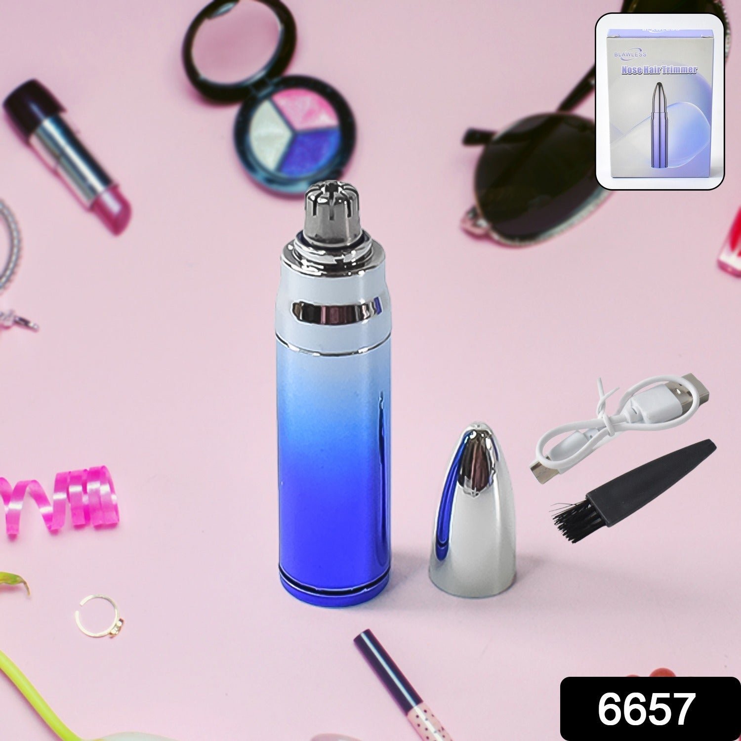 Nose Hair Trimmer – Waterproof, USB Rechargeable Grooming Tool