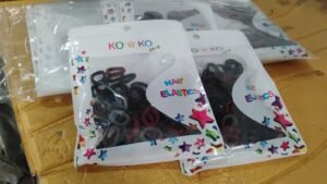 Small Hairbands – Multicolour Rubber Bands (Pack of 100) | Calm & Curl