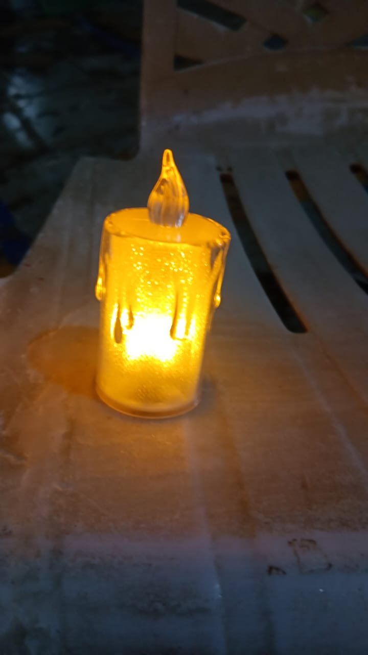 Diwali LED Candle – Crystal Glitter Light for Home Decor | Styleva