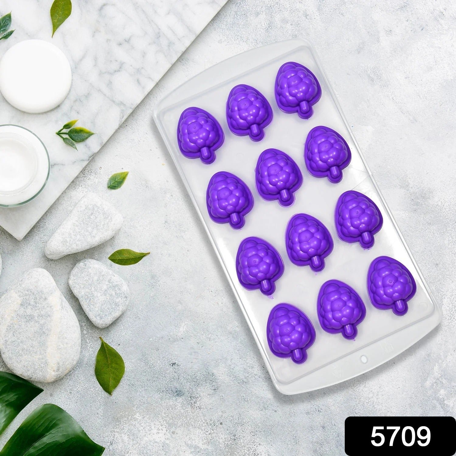 Silicone Ice Cube Tray – Flexible Fruit Shape Mold for Drinks | Indo Glow