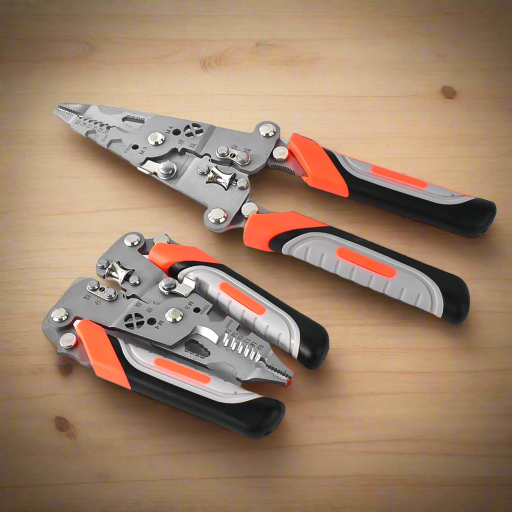 Wire Stripper Pliers 8-in-1 – Ergonomic Soft Grip Multi-Tool