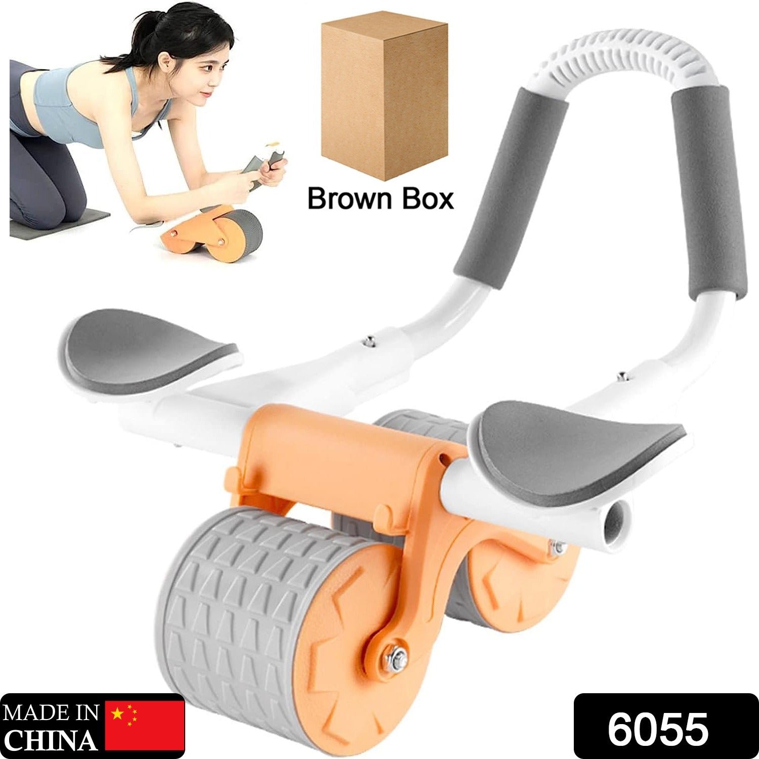 Automatic Rebound Ab Roller – Timer & Elbow Support | VelvaBloom