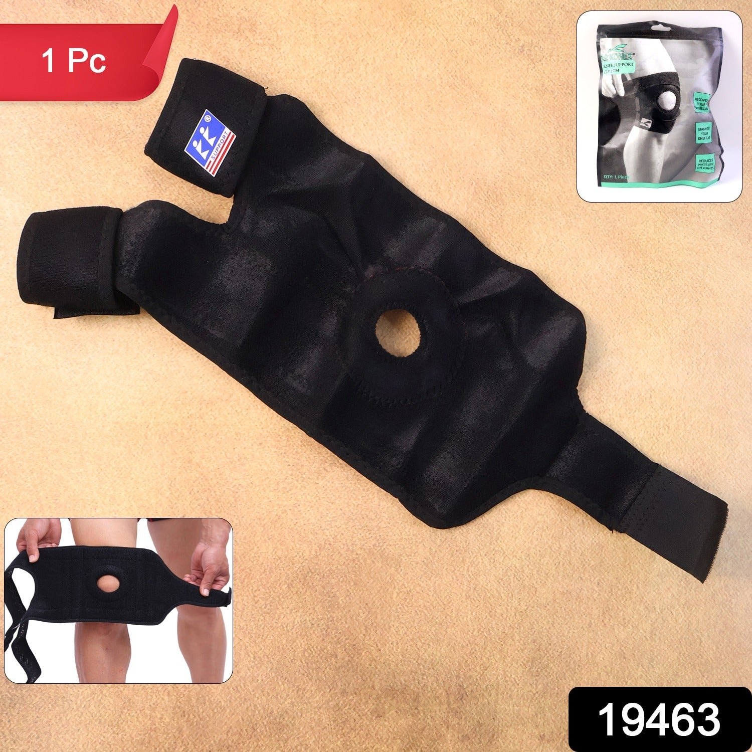 Adjustable Knee Support Brace – Comfortable Patella Hole Design
