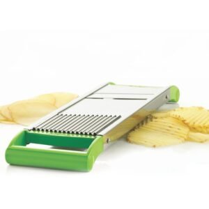 Stainless Steel Vegetable Slicer – Durable 2-in-1 Mandoline Cutter