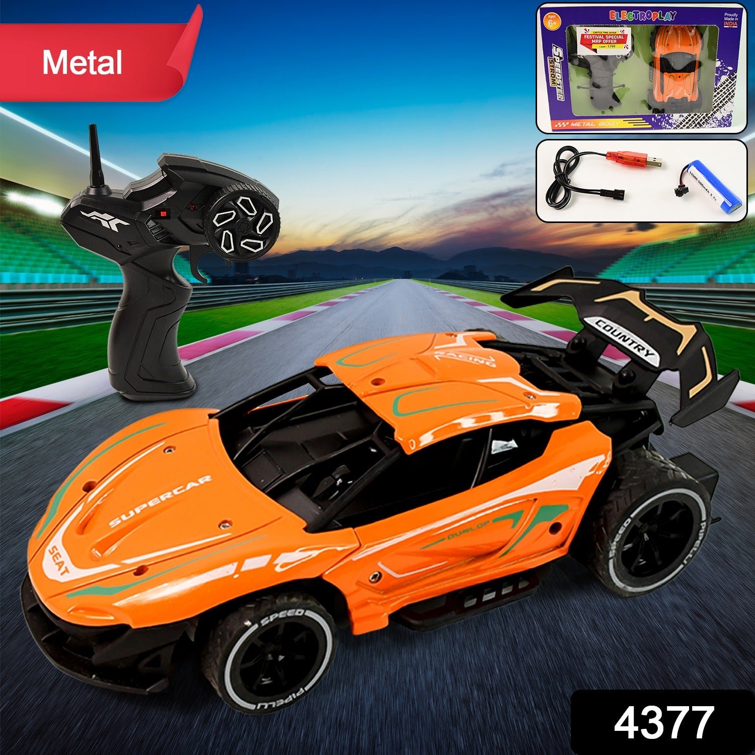 Metal RC Supercar – High-Speed Remote Control Racing Car