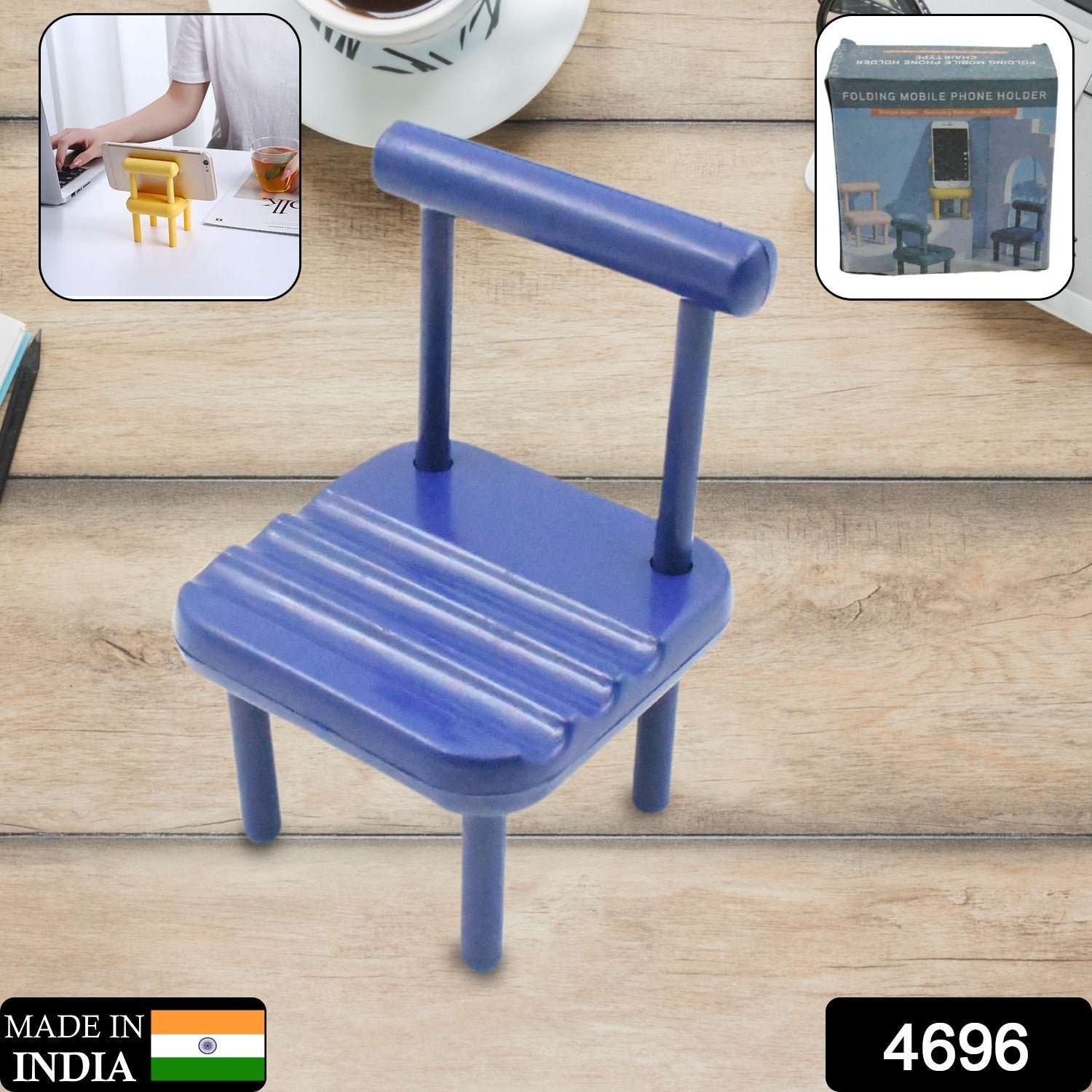 Mini Chair Phone Stand – Cute Wooden Desk Holder | Gambit
