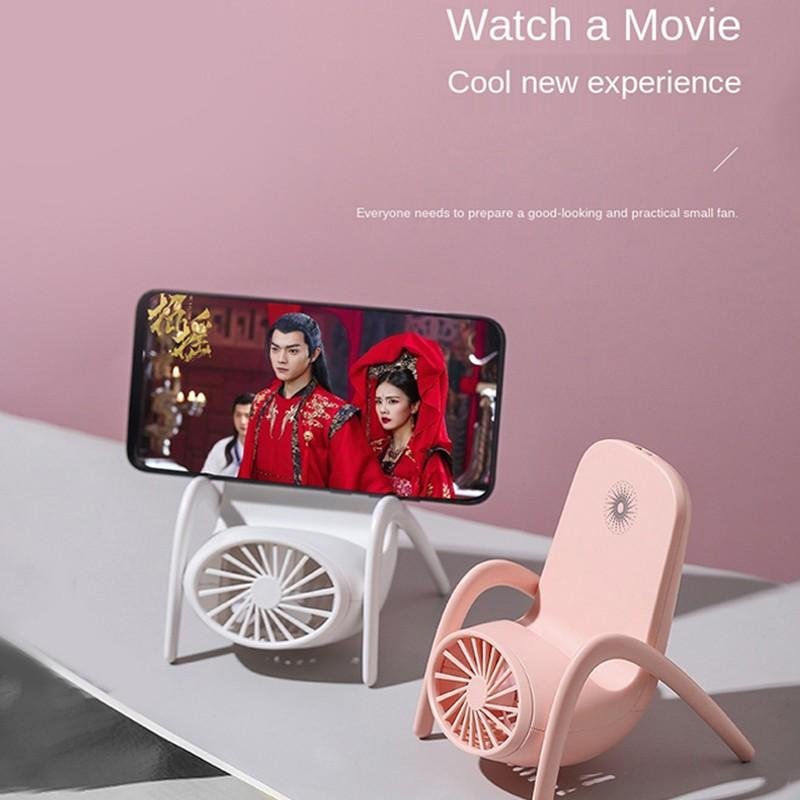 Portable Phone Holder Fan – Handheld & Multi-Function | VoltDesk