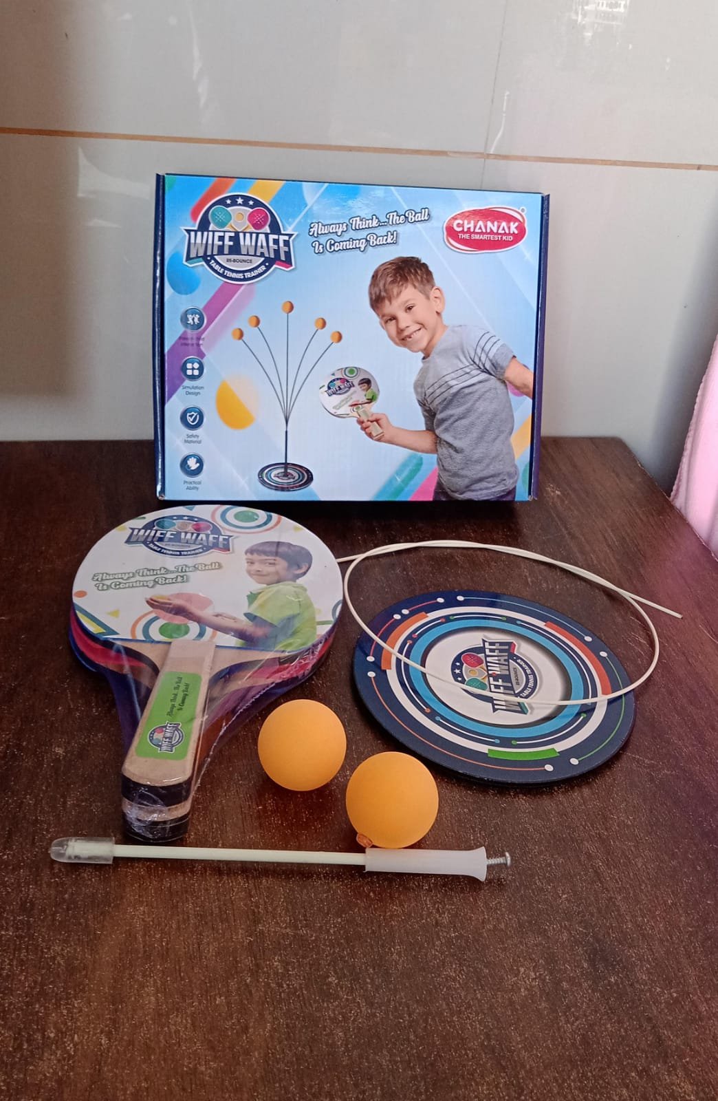 Table Tennis Trainer Set – Portable Wiff Waff for Self Training