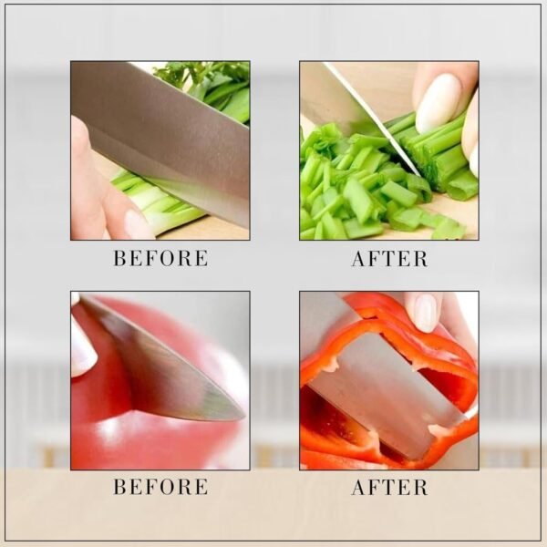 3 Stage Manual Knife Sharpener Tool for Steel and Ceramic Knives Ki...