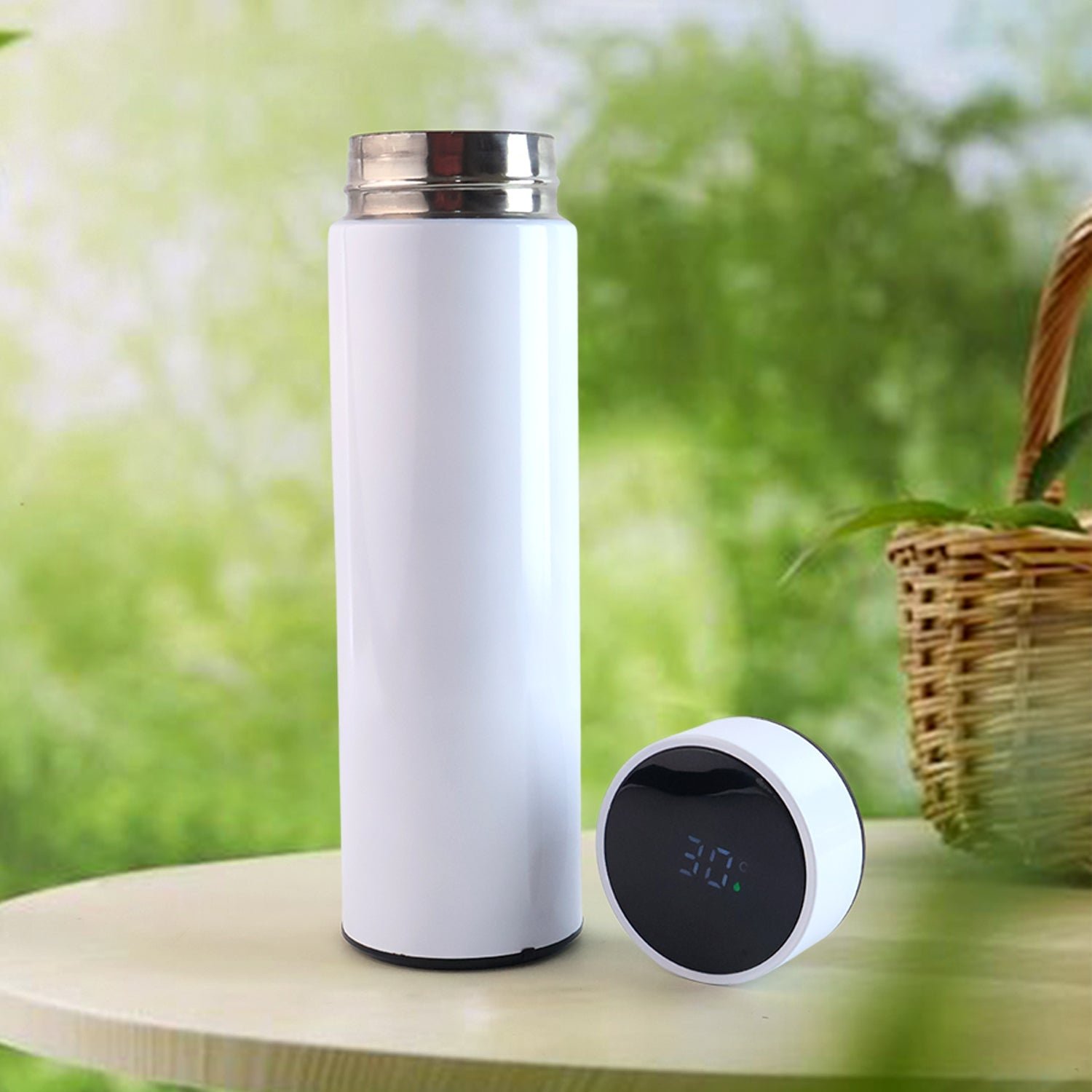 Vacuum Insulated Water Bottle – 500ML LED Temperature Display