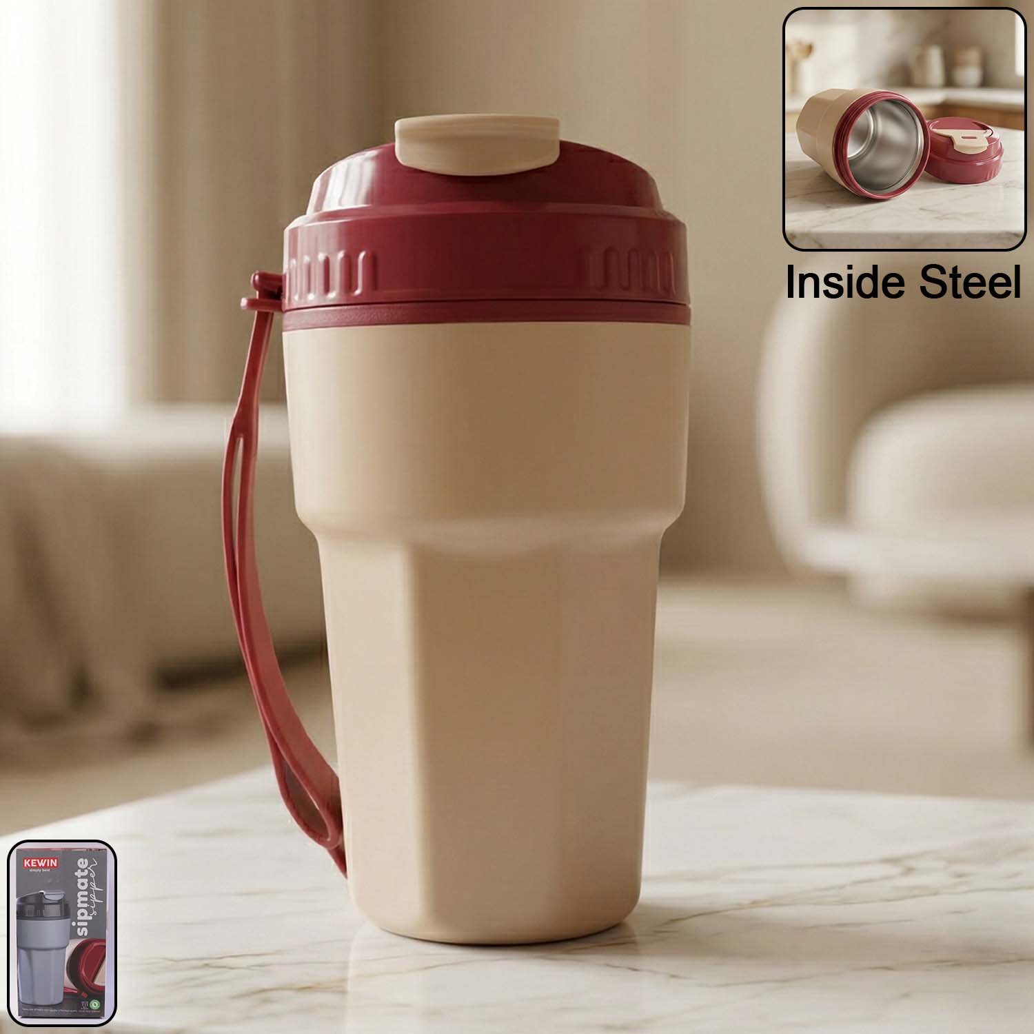 Plastic Sipmate Sipper Bottle 500 ml – Leak-Resistant Flip-Top Lid