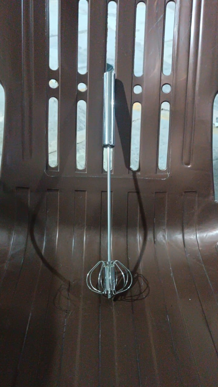 Stainless Steel Egg Whisk – Hand Push Rotary | Quickslice