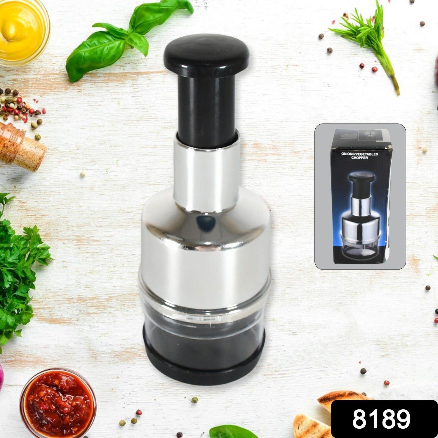 Vegetable Chopper – Stainless Steel & Easy Prep for Kitchen | CookAura