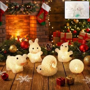 Animal LED Night Lamp – Cute Multi-Shape Set (6 Pc) | Indo Glow
