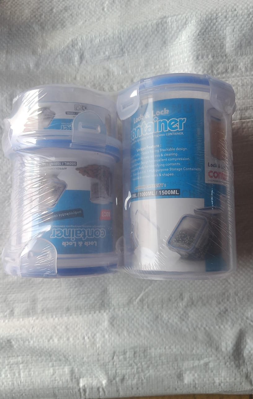 Airtight Food Storage Containers – 3 Pc Set | Organivo