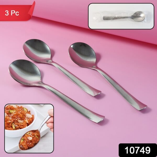 Dining Spoons Set of 3 – Rust-Resistant & Easy to Clean