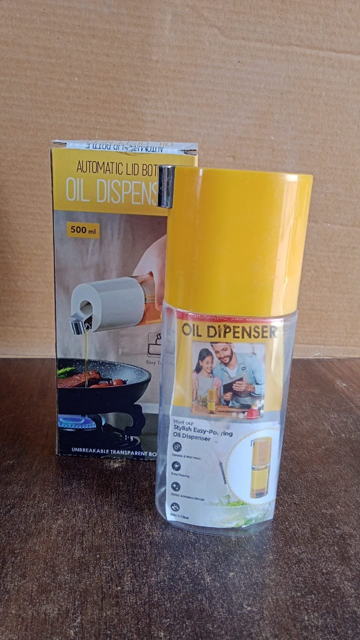 Oil Dispenser Bottle 500 ml – One-Touch Leak-Proof Pouring