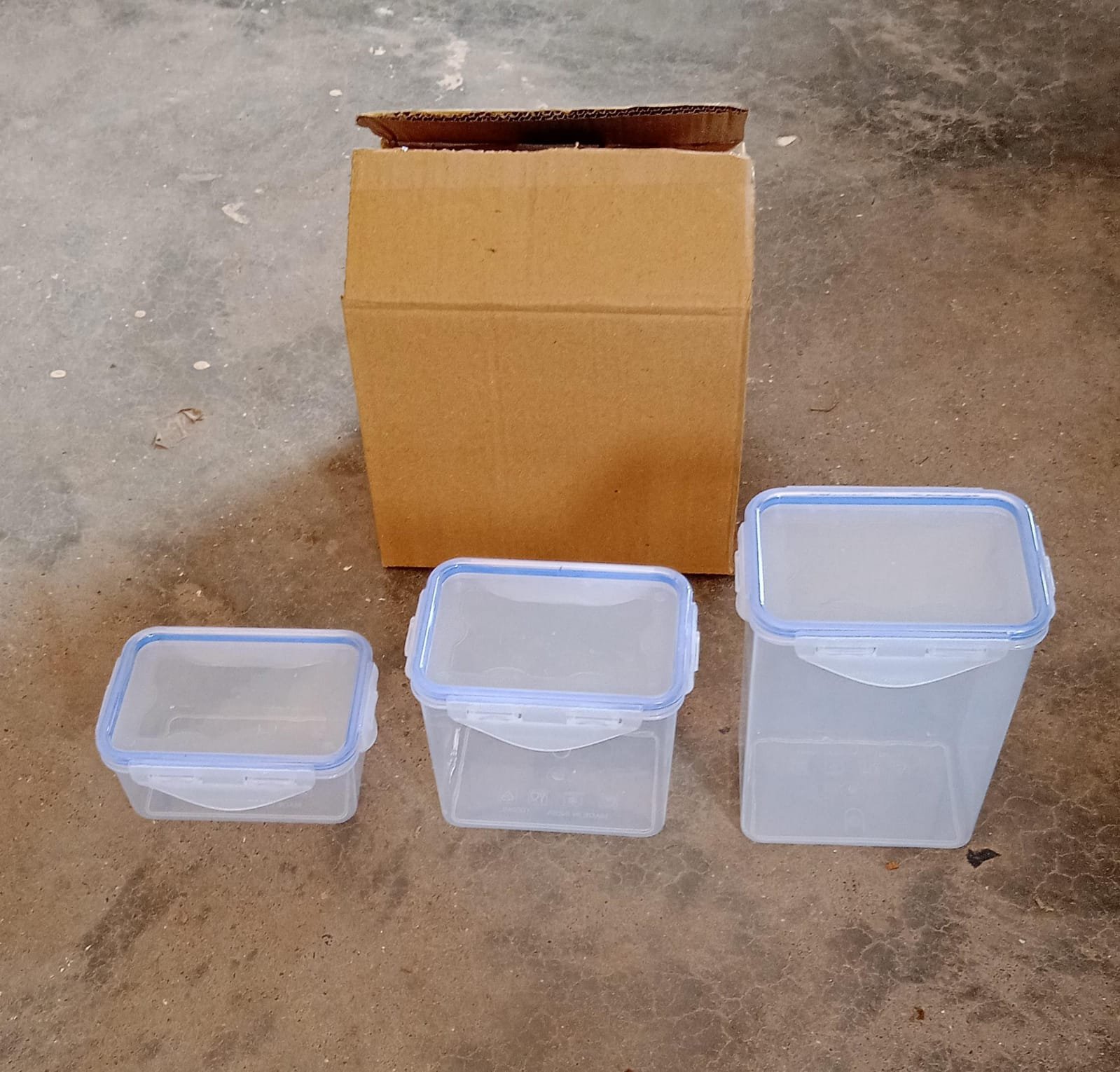 Airtight Kitchen Storage Container – 3 Pc Food Grade Set | Velvet Wheels