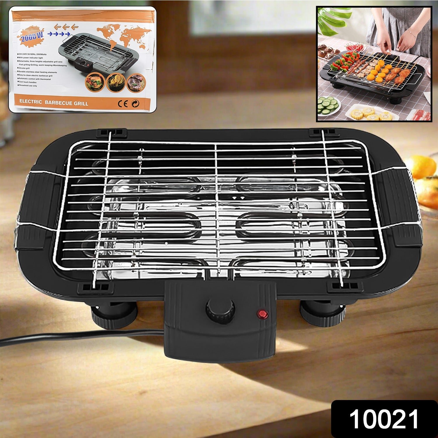 Electric Barbecue Grill 2000W – Indoor & Outdoor BBQ | Chef’s Embrace