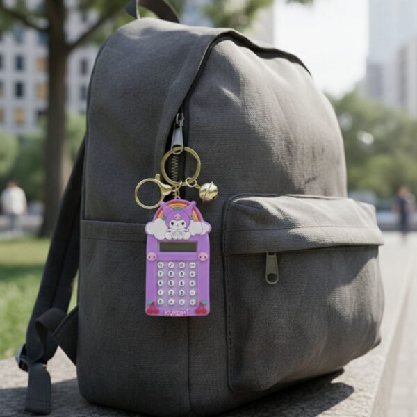 Kuromi Calculator Keychain – Compact Pocket-Sized Digital Calculator