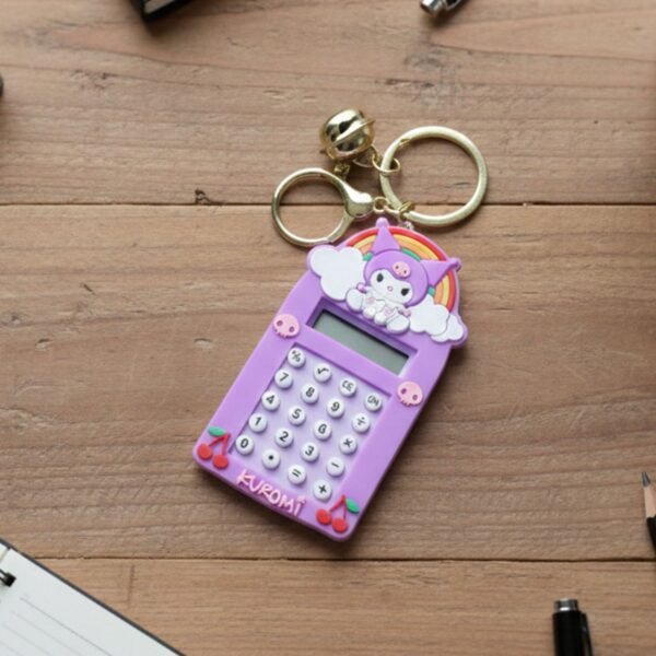 Kuromi Calculator Keychain – Compact Pocket-Sized Digital Calculator