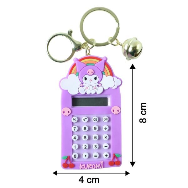 Kuromi Calculator Keychain – Compact Pocket-Sized Digital Calculator