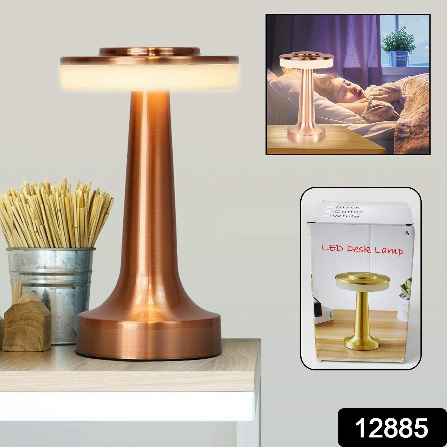 LED Desk Lamp – Touch Control, Rechargeable & Dimmable | VoltDesk