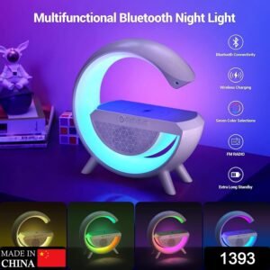 LED Night Lamp with Bluetooth Speaker – Wireless Charging | Indo Glow