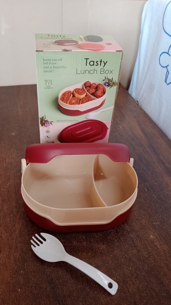 Airtight Tiffin Box – 2 Compartment Food Grade | Lunchie Bunchie