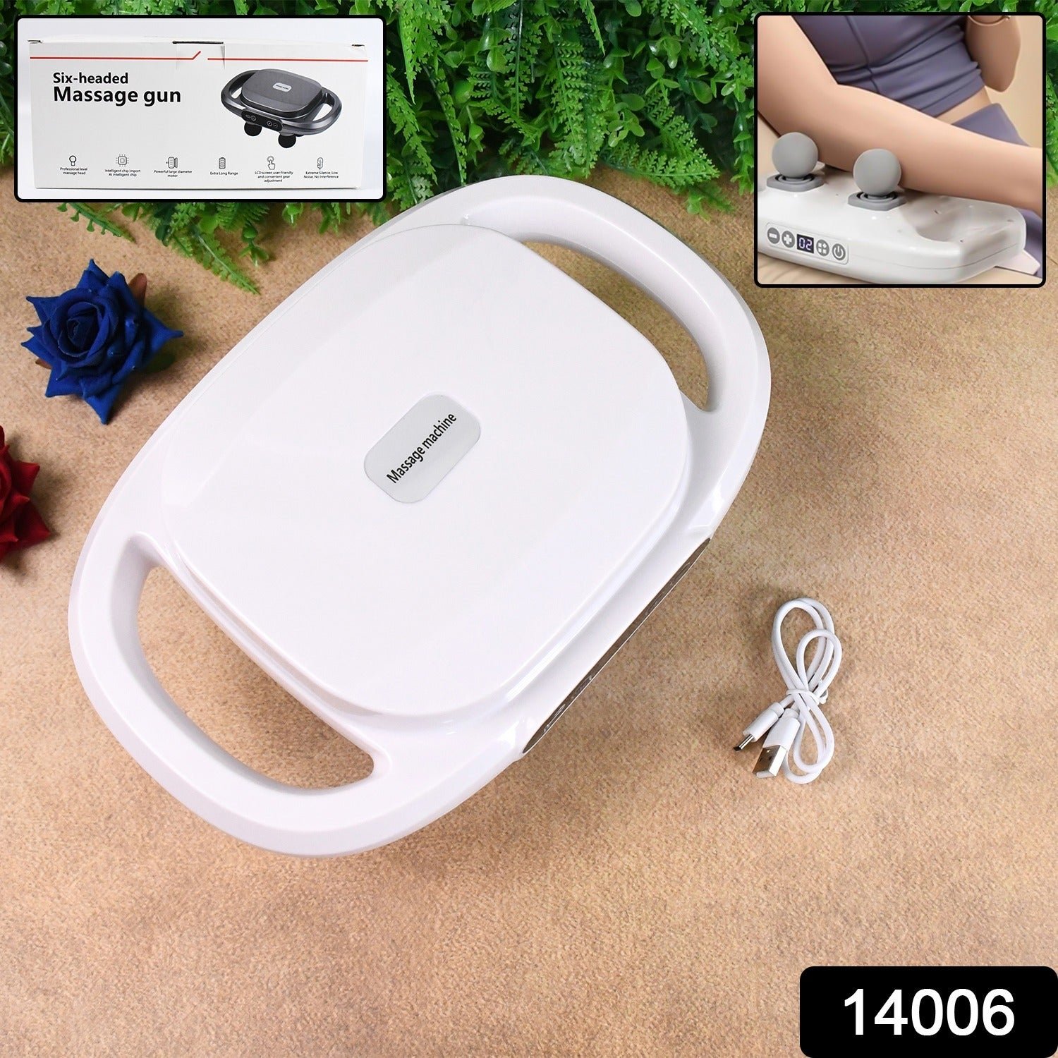 Massage Gun for Pain Relief – 6 Heads Deep Tissue Massager | FitFuzion