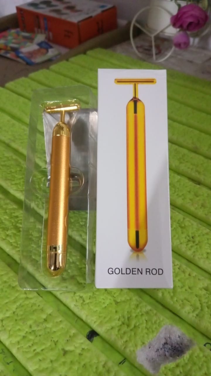 Vibrating Face Massager – Golden Energy for Radiant Skin | Velvet Wellness