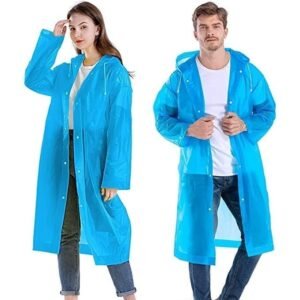 Portable EVA Raincoat for Adults & Kids Monsoon Travel
