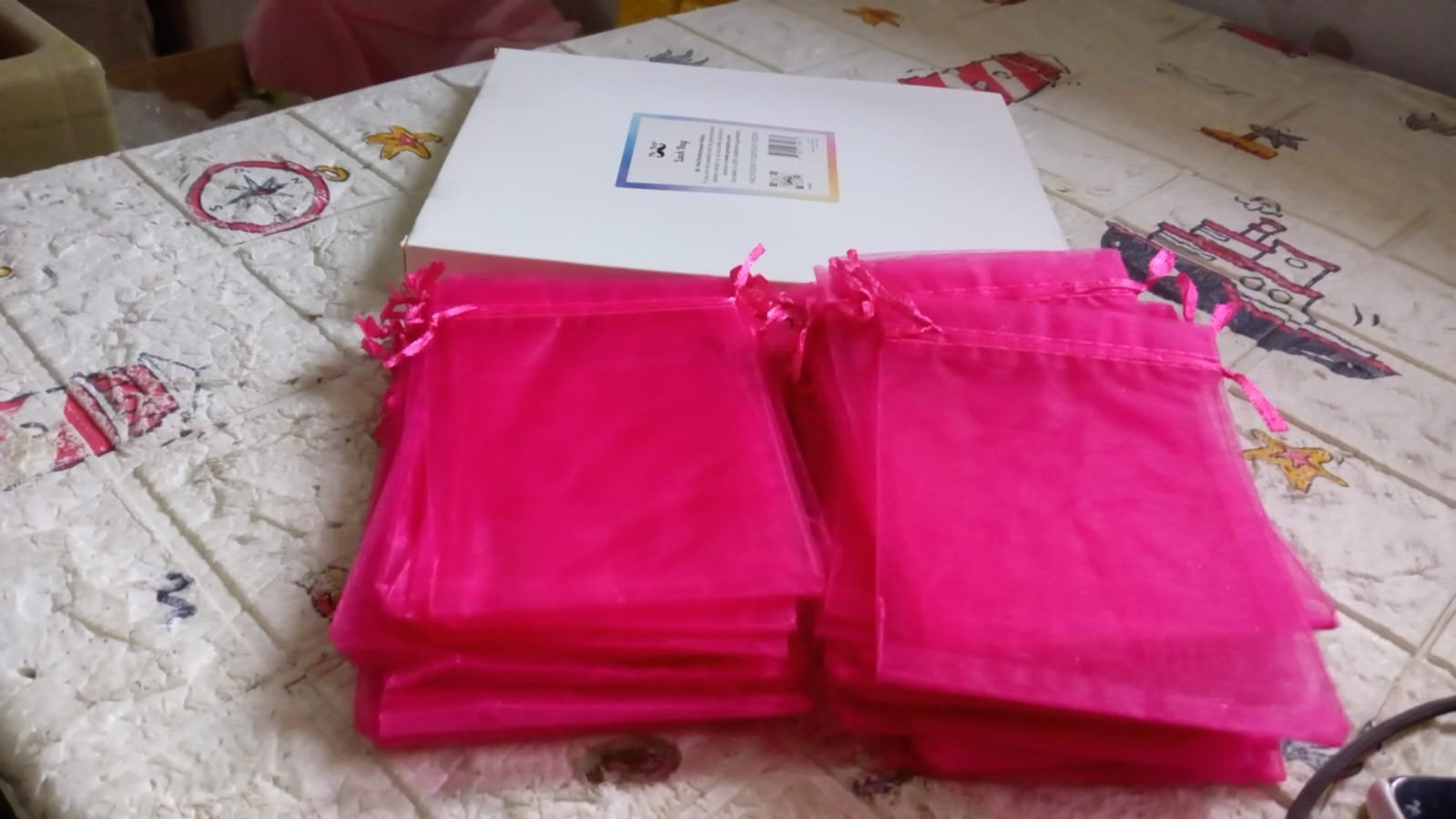 Organza Gift Bags – Drawstring Mesh Pouches for Favors (50 Pcs) | TeddyJoy