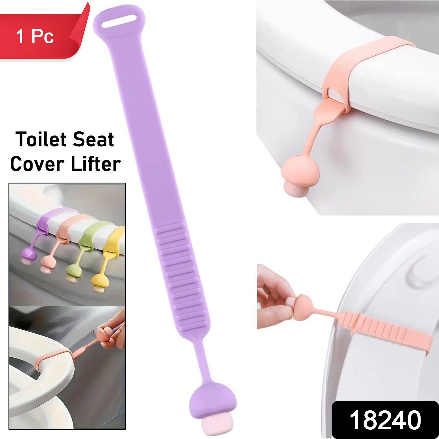 Toilet Seat Lifter – Hygienic Silicone Grip for Bathroom | Bathora