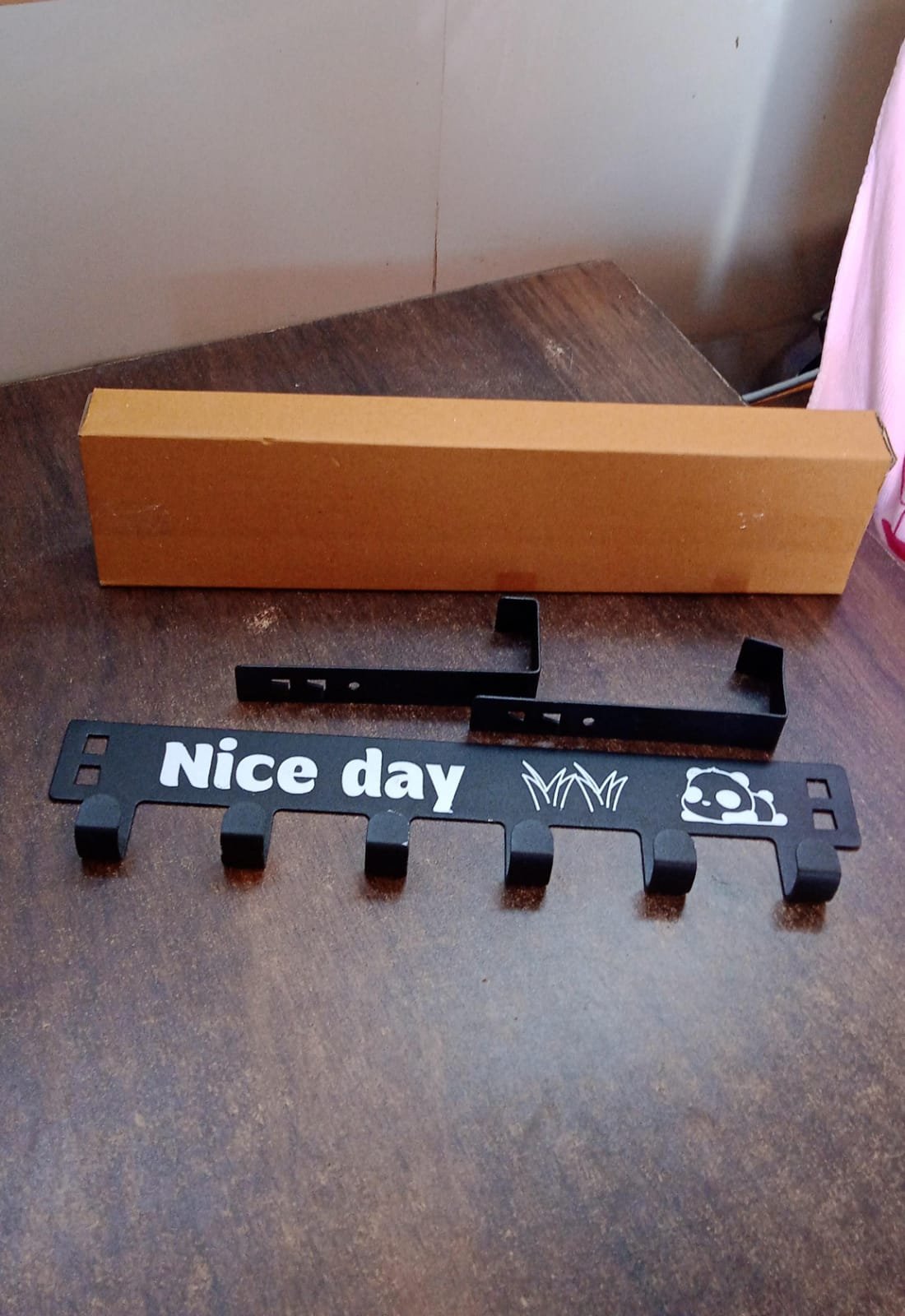 Carbon Steel Over Door Hook Rack – Heavy-Duty 6 Hooks for Organizing