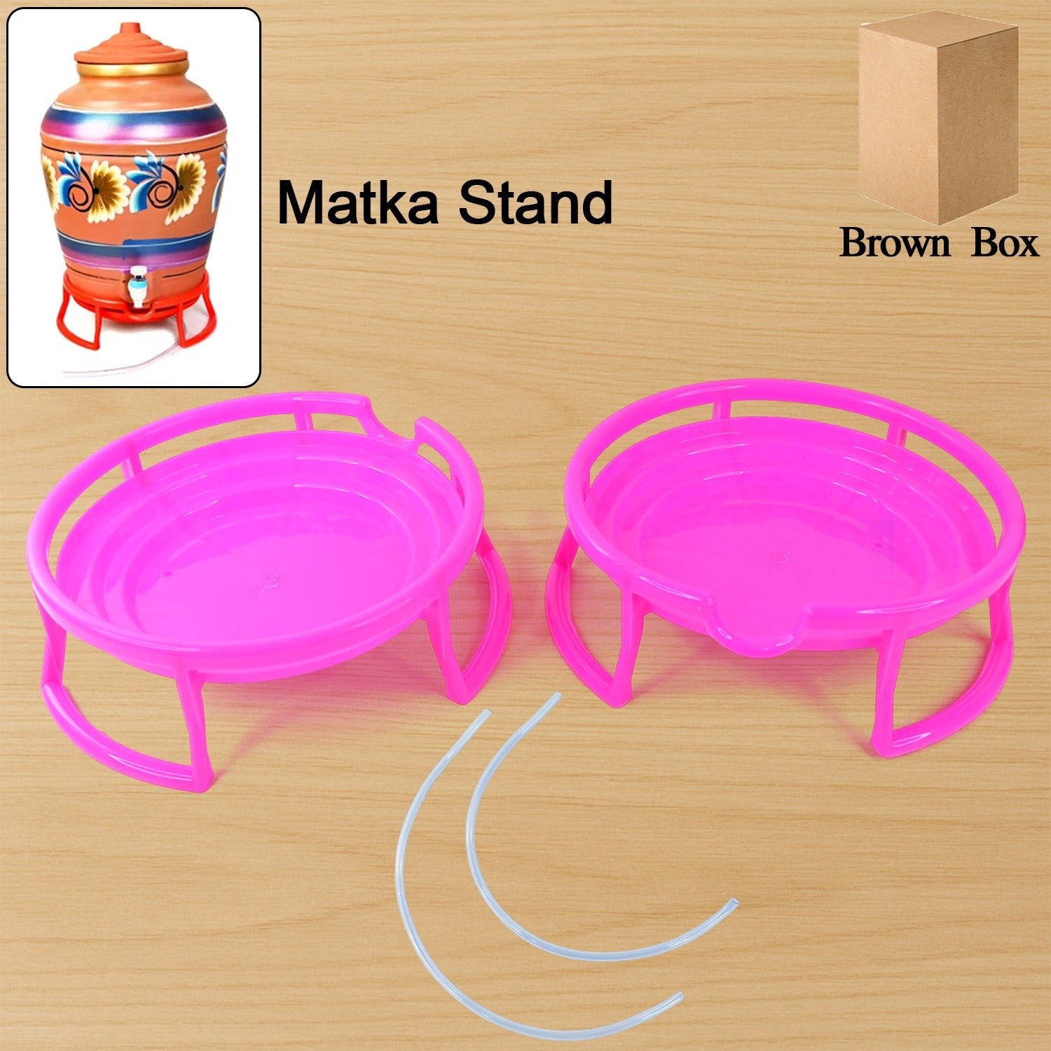 Plastic Water Pot Stand Set – Durable & Stable Support (2-Piece)