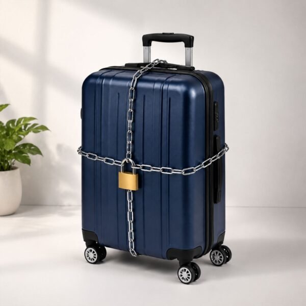 Heavy Duty Steel Luggage Lock Chain – 67 Inch Anti-Theft Travel Security