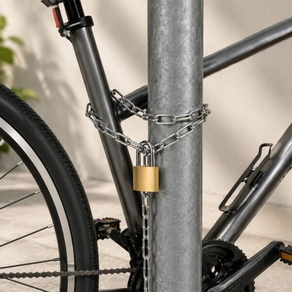 Heavy Duty Steel Luggage Lock Chain – 67 Inch Anti-Theft Travel Security
