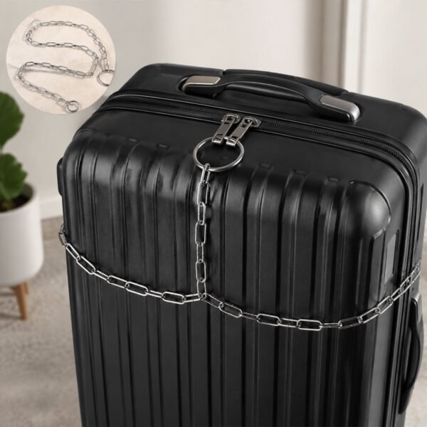 Heavy Duty Steel Luggage Lock Chain – 67 Inch Anti-Theft Travel Security