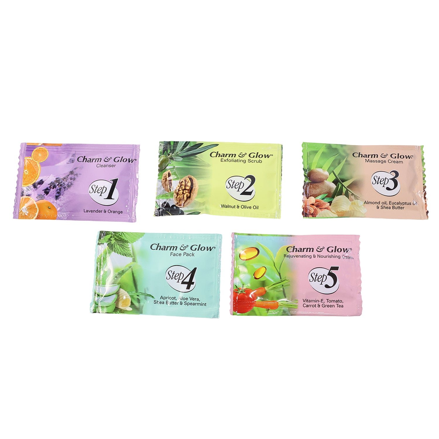 Herbal Facial Kit – 5-Step Glow Enhancing Skincare Set