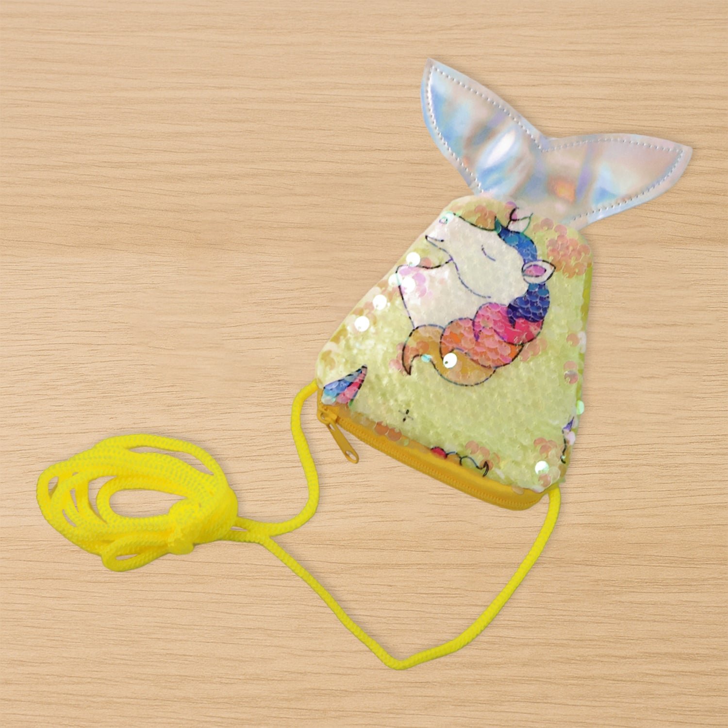Mermaid Tail Kids Sling Bag – Colorful Reversible Sequins