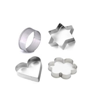 Stainless Steel Cookie Cutter Set – 4 Shapes for Baking | Bake & Dwell