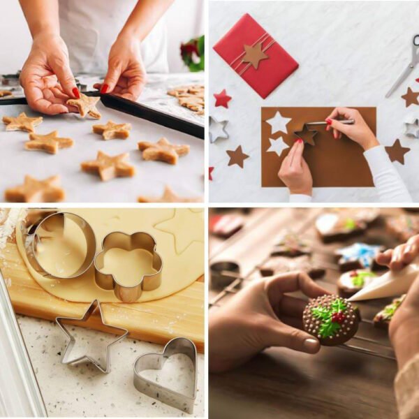 Stainless Steel Cookie Cutter Set – 4 Shapes for Baking | Bake & Dwell