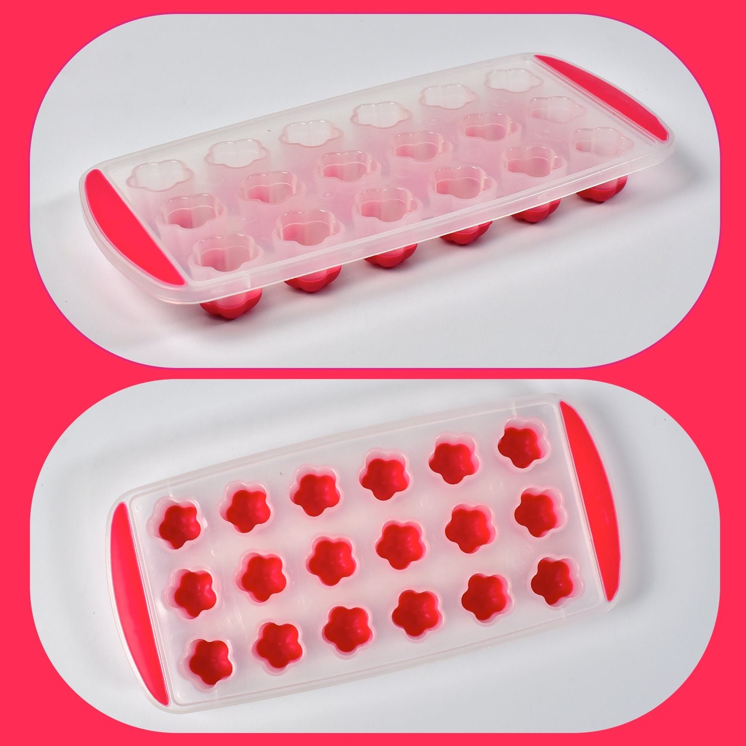 cube3 Flower Ice Tray – 18-Cavity Silicone Mold, BPA-Free | Indo Glow