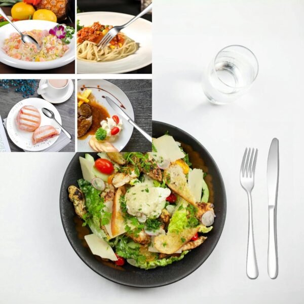 Stainless Steel Cutlery Set – 24 Pc Polished Dinnerware