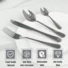 Stainless Steel Cutlery Set – 24 Pc Polished Dinnerware