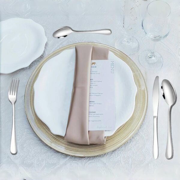 Stainless Steel Cutlery Set – 24 Pc Polished Dinnerware