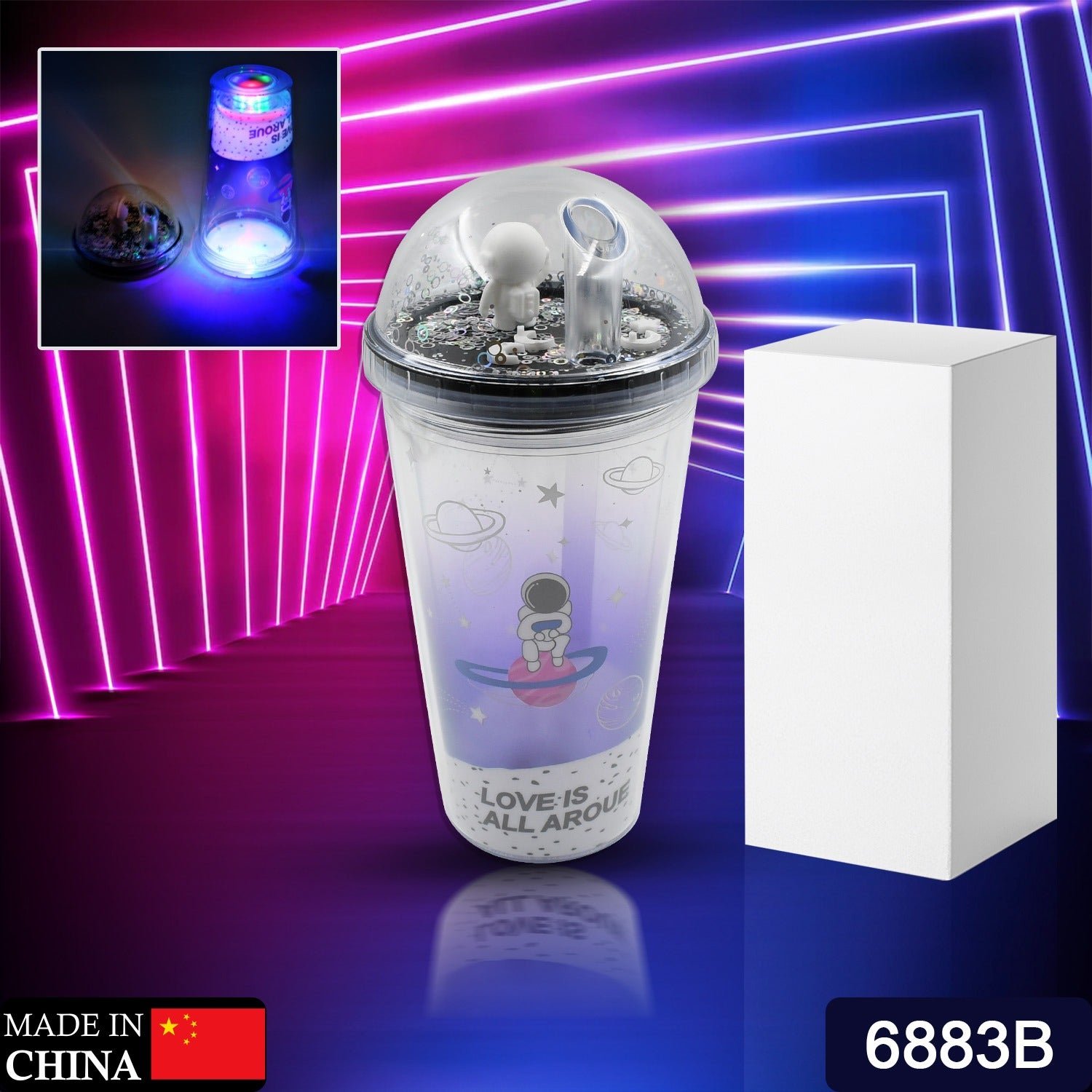 Astronaut Tumbler with LED Light – Insulated 13oz | FERVENT